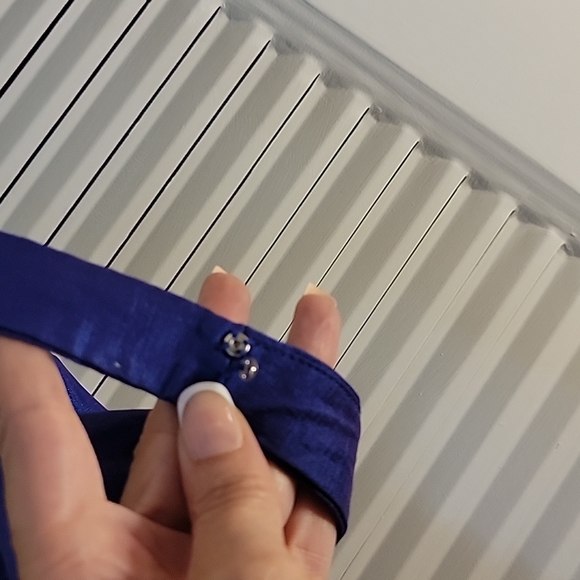 Iridescent Purple/blue Calvin Klein cocktail dress size 4 - Picture 6 of 9